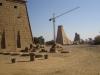 Bauarbeiten am 9. Pylon in Karnak
