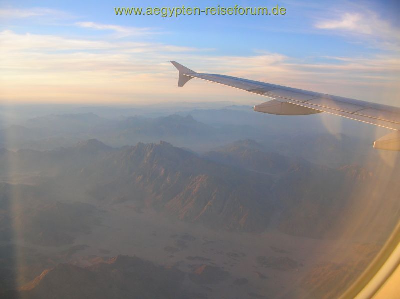 Anflug auf Sharm