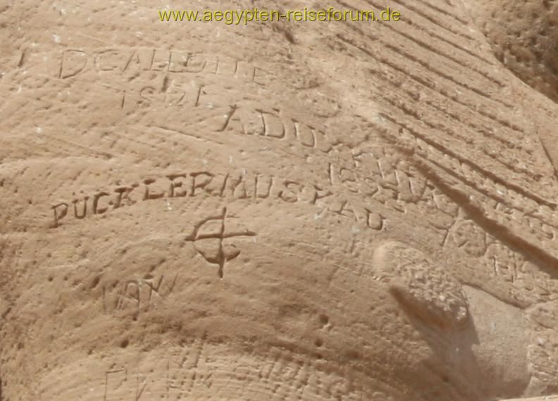 Fürst Pückler in Abu Simbel