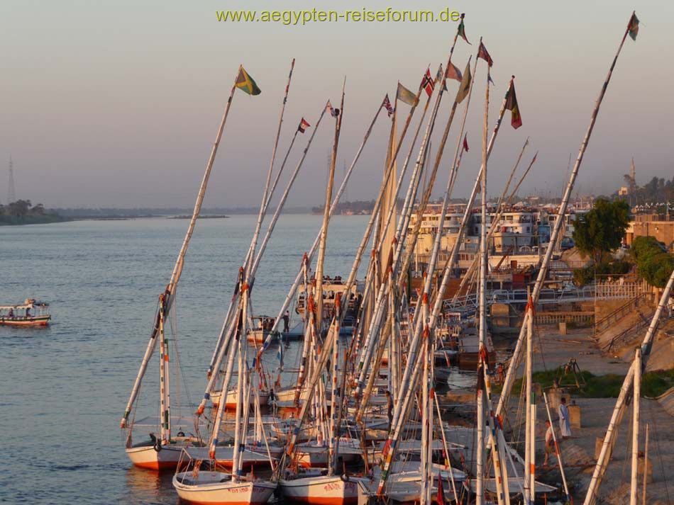 Feluken in Luxor