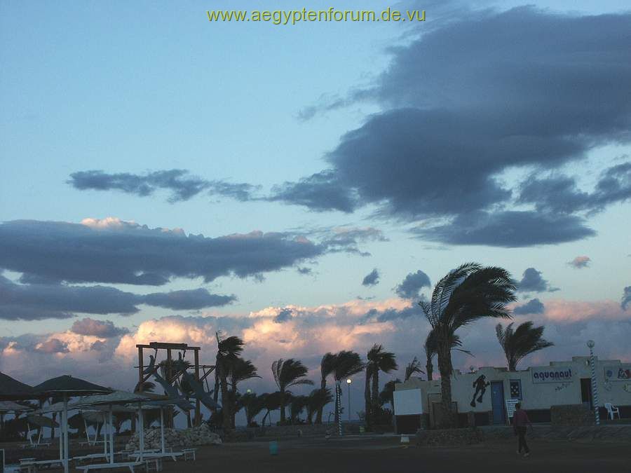 shedwan golden beach: abendstimmung