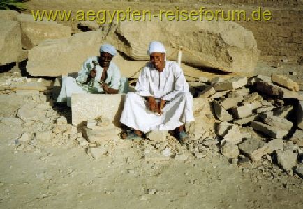 Arbeiter im Luxortempel