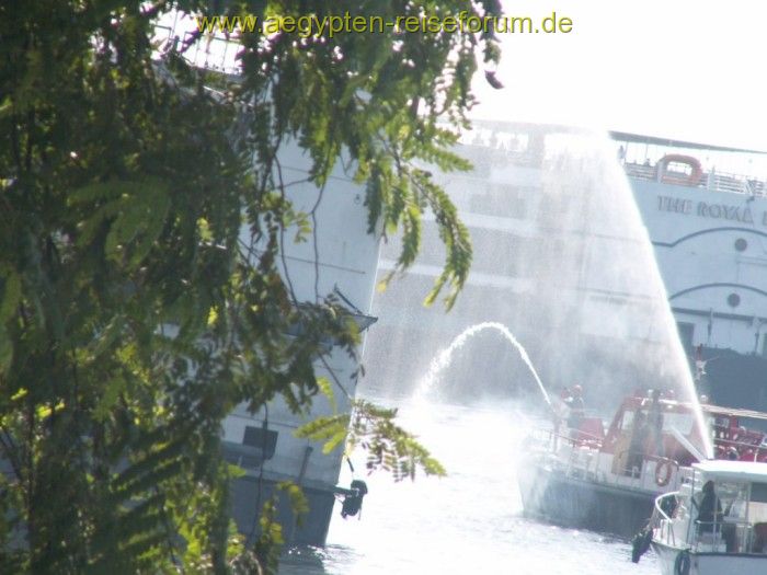 Brand auf der MS Caprice