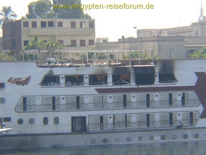Brand auf der MS Caprice